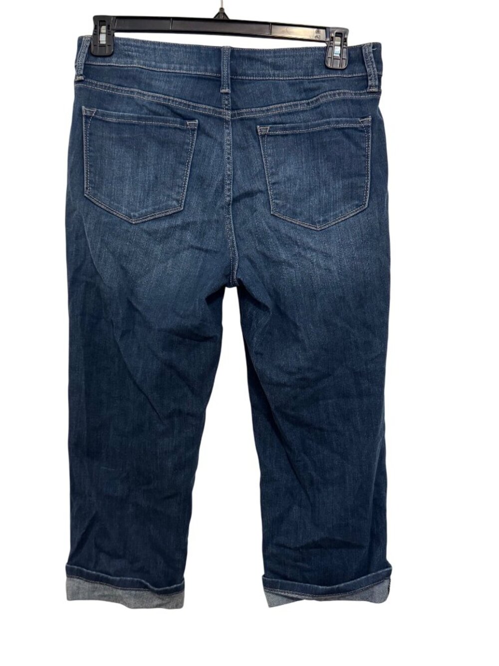 NYDJ Womens Denim Capri Jeans Size 10 Dark Wash Mid Rise - Picture 2 of 7